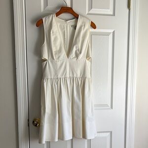 Banana Republic - Sleeveless Ivory V-Neck Women's Dress